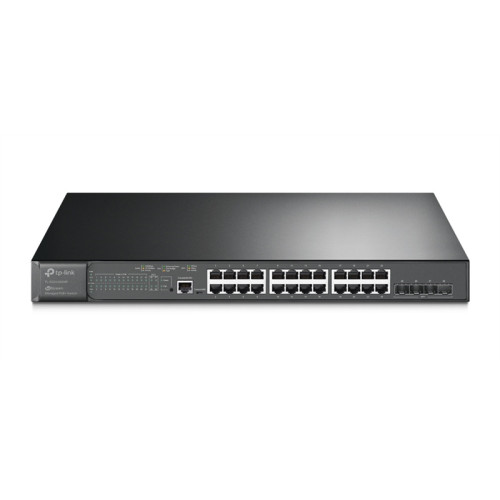 TP-Link SG3428XMP, Omada™ 24-Port Gigabit and 4-Port 10GE SFP+ L2+ Managed Switch with 24-Port PoE+