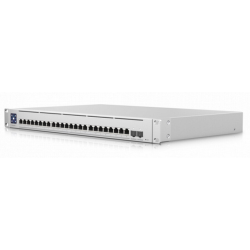 Ubiquiti Switch Enterprise XG 24 Layer 3 switch with (24) 10GbE RJ45 ports and (2) 25G SFP28 ports.
