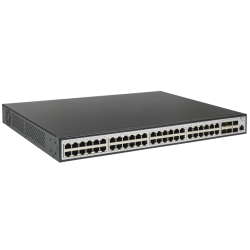 ORIGO Управляемый L3 PoE-коммутатор, 48x1000Base-T PoE, 6x10GBase-X SFP+, PoE-бюджет 370 Вт, консольный порт RJ-45, комплект для установки в 19