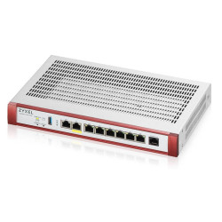 Межсетевой экран Zyxel USG FLEX 200HP, Rack, 1xRJ-45: 1/2.5G (LAN/WAN), 1xRJ-45: 1/2.5G PoE+ (LAN/WAN), 6xRJ-45: 1G (LAN/WAN), 1xUSB3.0 **