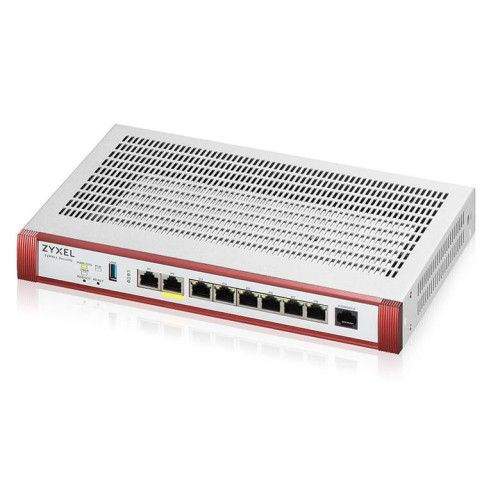 Межсетевой экран Zyxel USG FLEX 200HP, Rack, 1xRJ-45: 1/2.5G (LAN/WAN), 1xRJ-45: 1/2.5G PoE+ (LAN/WAN), 6xRJ-45: 1G (LAN/WAN), 1xUSB3.0 **