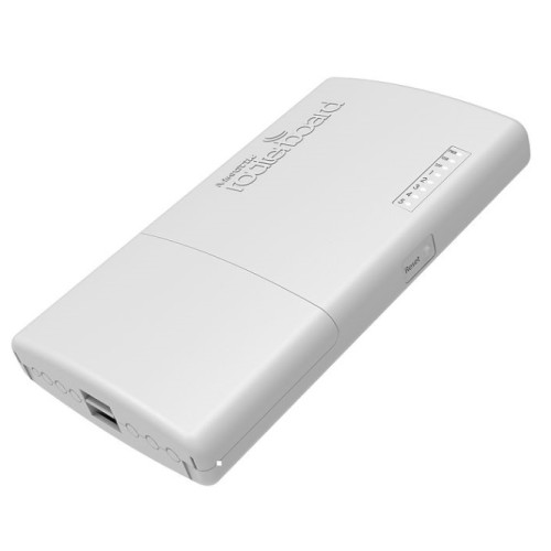MikroTik PowerBox Pro with 800MHz CPU, 128MB RAM, 5x Gigabit LAN (four with PoE out), SFP cage, RouterOS L4, outdoor case, PSU, PoE, mounting set