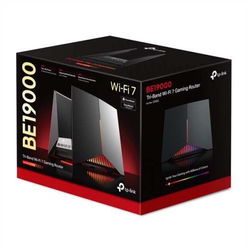 TP-Link Archer GE800, BE19000 Tri-Band Wi-Fi 7 Gaming Router