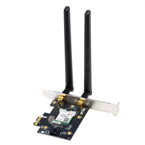 ASUS PCE-BE6500 // WI-FI 7 802.11be, 2882 + 688Mbps, PCI-E Adapter, 2 antenna