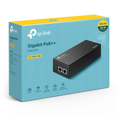 TP-Link POE170S, PoE++ Injector Adapter