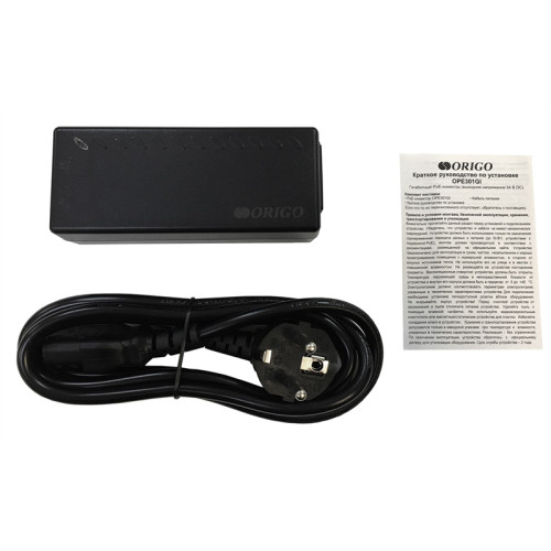 ORIGO PoE-инжектор 802.3af/at, 1x1000Base-T LAN, 1x1000Base-T PoE Out, выход: 54 В DC