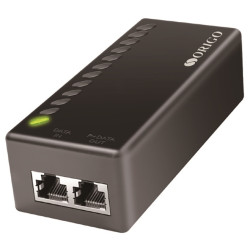 ORIGO PoE-инжектор 802.3af/at, 1x1000Base-T LAN, 1x1000Base-T PoE Out, выход: 54 В DC