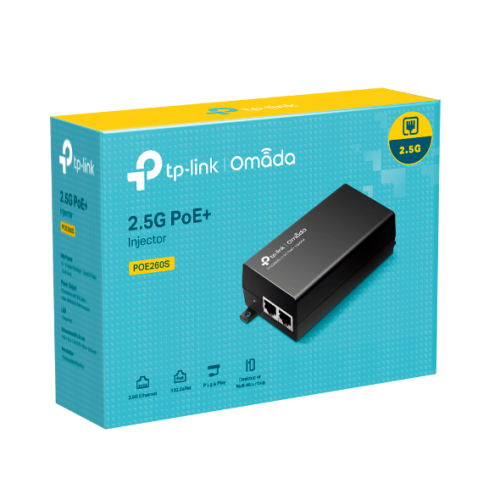 TP-Link POE260S, Omada 2.5G PoE+ Injector Adapter