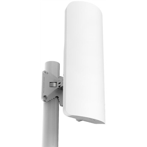 MikroTik mANTBox 2 12s with 12dBi 120 degrees 2.4Ghz sector antenna, Dual Chain 802.11bgn wireless, 600MHz CPU, 64MB RAM, 1x Gigabit LAN, PSU, POE, pole mount,  RouterOS L4