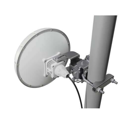 MikroTik Wireless Wire nRAY (Pair of preconfigured nRAYG-60ad devices for 60Ghz link (60GHz antenna, 802.11ad wireless, two core 1.2GHz CPU, 256MB RAM, 1x Gigabit LAN, RouterOS L3, POE, PSU) for 1Gbps