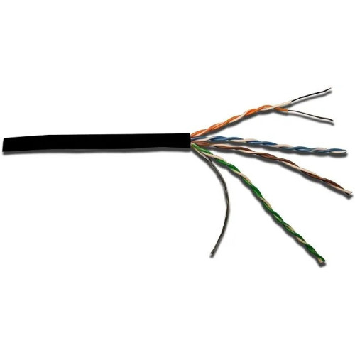 Кабель LANMASTER U/UTP, 4 пары, Кат. 5E, 350 МГц, LSZH, нг(А)-HF, черный, 305 м