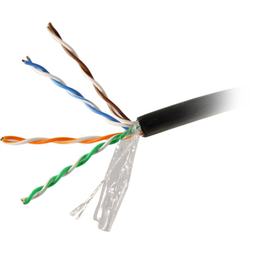 Кабель витая пара Bion BCL-U5451-301 U/UTP, кат.5e, 4x2x0,51мм AWG24, CCA, одножильный, PE, для внешней прокладки, 305м, черный