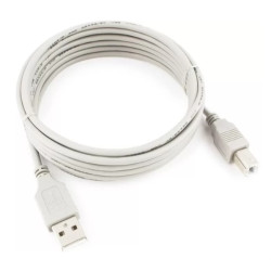 Cablexpert Кабель USB2.0, AM/BM, медь, Pro, 3м, серый, пакет