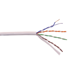 Кабель LANMASTER U/UTP, 4 пары, Кат. 5E, 350 МГц, LSZH, нг(А)-HF, серый, 305 м