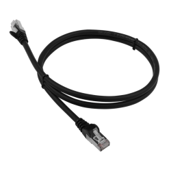 Патч-корд LANMASTER LSZH FTP кат.6, 1.5 м, черный
