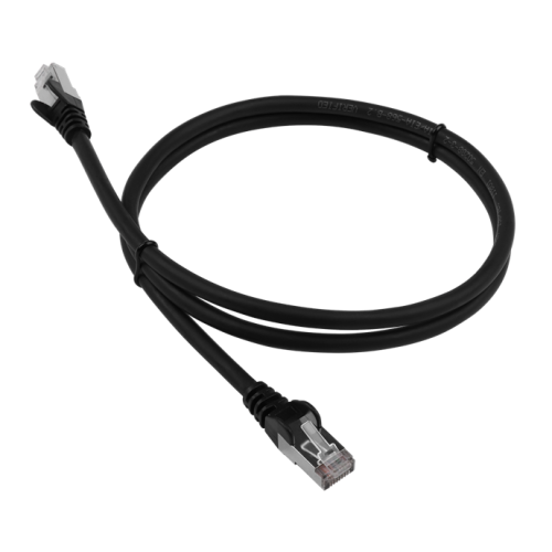 Патч-корд LANMASTER LSZH FTP кат.6, 1.5 м, черный