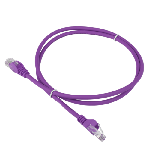 Патч-корд LANMASTER LSZH UTP кат.6, 0.5 м, фиолетовый