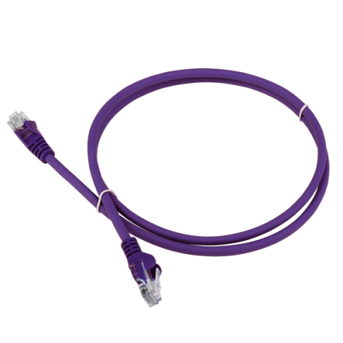 Патч-корд LANMASTER LSZH UTP кат.5e, 1.5 м, фиолетовый