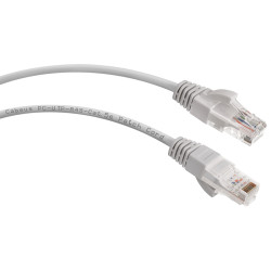 Cabeus PC-UTP-RJ45-Cat.5e-0.5m Патч-корд U/UTP, категория 5е, 2xRJ45/8p8c, неэкранированный, серый, PVC, 0.5м