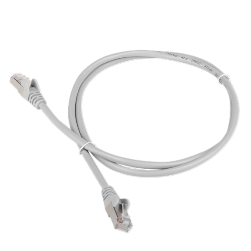 Патч-корд TWT FTP кат.6, с заливными колпачками, 1.5 м, серый