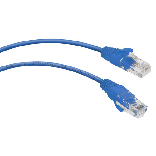 Cabeus PC-UTP-RJ45-Cat.5e-5m-BL Патч-корд U/UTP, категория 5е, 2xRJ45/8p8c, неэкранированный, синий, PVC, 5м