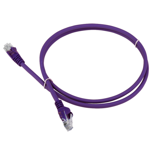 Патч-корд LANMASTER LSZH UTP кат.5e, 2.0 м, фиолетовый