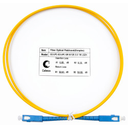 Cabeus FOP(s)-9-SC-SC-1m Шнур оптический simplex SC-SC 9/125 sm 1м LSZH