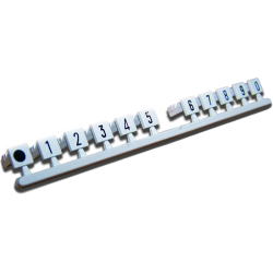 Комплект вставок с цифрами (1...0), серый