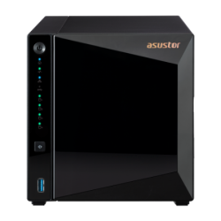 ASUSTOR AS3304T V2 4-Bay NAS/MPl/ARM64 64-bit 1.7GHz/2GBDDR4/noHDD,LFF(HDD,SSD),/1x2.5GbE(LAN)/3xUSB3.2