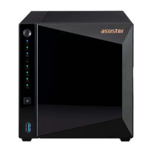 ASUSTOR AS3304T V2 4-Bay NAS/MPl/ARM64 64-bit 1.7GHz/2GBDDR4/noHDD,LFF(HDD,SSD),/1x2.5GbE(LAN)/3xUSB3.2