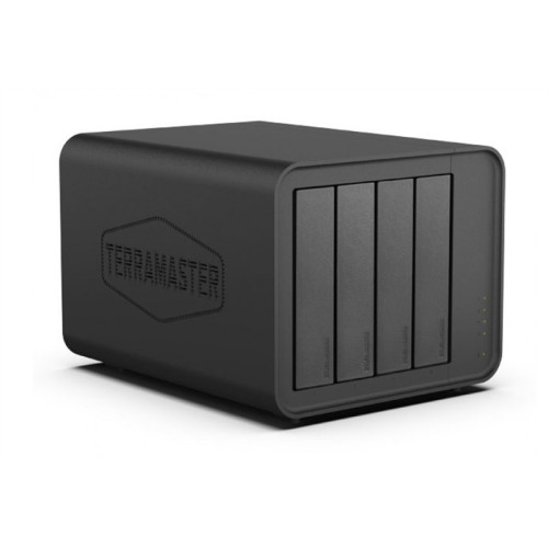 TerraMaster F4-424 Max tower NAS 10C 4,4Ghz/8Gb(upto 64Gb)/TRAID Plus,JBOD,RAID0,1,10,5,6/up to 4 HS SATA(3,5' or 2,5')/2xM.2 2280 NVMe/2xUSB3.2 1xUSB Type-C/HDMI/2x10GbE RJ-45/iSCSI/1xPS/1YW