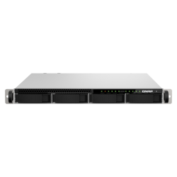 QNAP ENTERPRISE 1U/9bay 4C 3,4GhzCPU/16Gb(upto128Gb)/upto 265HDD with TL-R1620Sep-RP/4xUSB3.2/1xExp.slot/2x2,5Gb 2x10Gb(BASE-T) /iSCSI/2xPS/no rail(RAIL-B02)/5YW TS-h987XU-RP-E2334-16G-EU-RU