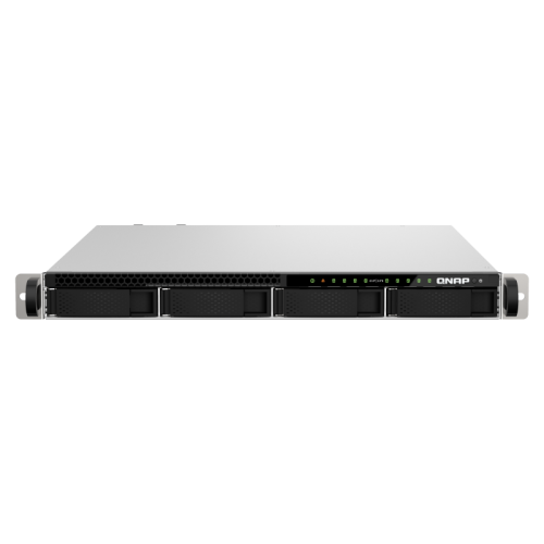 QNAP ENTERPRISE 1U/9bay 4C 3,4GhzCPU/16Gb(upto128Gb)/upto 265HDD with TL-R1620Sep-RP/4xUSB3.2/1xExp.slot/2x2,5Gb 2x10Gb(BASE-T) /iSCSI/2xPS/no rail(RAIL-B02)/5YW TS-h987XU-RP-E2334-16G-EU-RU