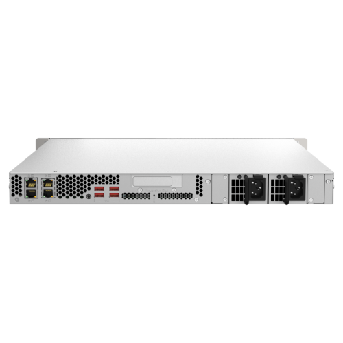 QNAP ENTERPRISE 1U/9bay 4C 3,4GhzCPU/16Gb(upto128Gb)/upto 265HDD with TL-R1620Sep-RP/4xUSB3.2/1xExp.slot/2x2,5Gb 2x10Gb(BASE-T) /iSCSI/2xPS/no rail(RAIL-B02)/5YW TS-h987XU-RP-E2334-16G-EU-RU