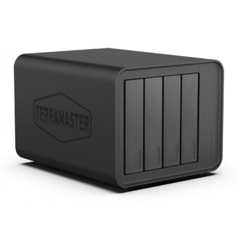 TerraMaster F4-424 Max tower NAS 10C 4,4Ghz/8Gb(upto 64Gb)/TRAID Plus,JBOD,RAID0,1,10,5,6/up to 4 HS SATA(3,5' or 2,5')/2xM.2 2280 NVMe/2xUSB3.2 1xUSB Type-C/HDMI/2x10GbE RJ-45/iSCSI/1xPS/1YW