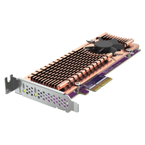 QNAP QM2-2P-344A 2xM.2 22110\2280 PCIe (Gen3 x4) NVMe SSD, Low-profile and Full-height brackets incl