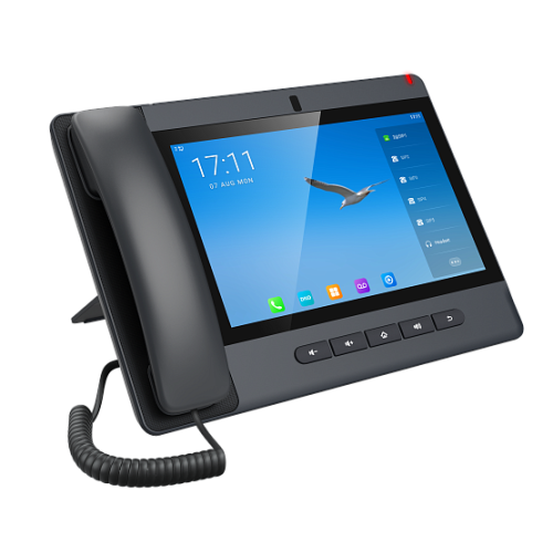 Fanvil Android 9.0 Built-in Adjustable 8MP Camera with a Privacy Cover10-party Audio Conference,3-party Video ConferencPTM handsetDual Gigabit ports, PoE IntegratedHD Voice20 SIP Lines