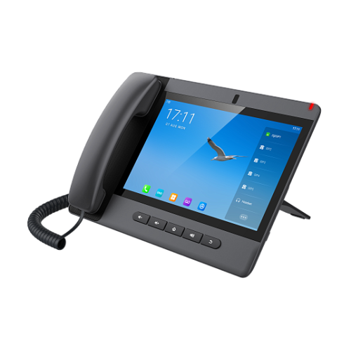 Fanvil Android 9.0 Built-in Adjustable 8MP Camera with a Privacy Cover10-party Audio Conference,3-party Video ConferencPTM handsetDual Gigabit ports, PoE IntegratedHD Voice20 SIP Lines