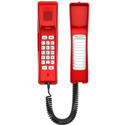 Fanvil H2U, 2 SIP-акк., POE, 1x100 Mbps, Красный, 1 прог. клав.