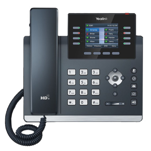 YEALINK SIP-T44W, 12 аккаунтов, 2 порта USB, Wi-Fi, цветной экран 2.8