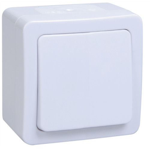 ВС20-1-0-ГПБ выкл 1кл о/у  IP54 (цвет клавиш: белый) ГЕРМЕС PLUS