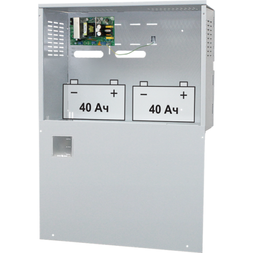 (67) Бастион СКАТ-2400И7 исп.5000 (СКАТ ИБП-24/4,5-2x40) источник питания 24В 4,5А корпус под АКБ 2х40 Ач СС ТР