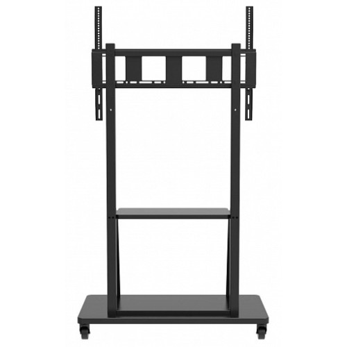 Мобильная стойка Wize Pro [M86] для широкоформатных и интерактивных панелей 42”– 90”,  Max VESA 800x600 мм, высота 183 см, вертикальная регулировка, полка для медиаплеера, до 150 кг, черн.