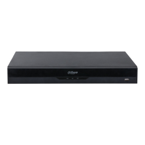 DAHUA 8-канальный IP-видеорегистратор c PoE, 4K, H.265+ и ИИ Входящий поток до 384Мбит/с; сжатие: H.265+, H.265, H.264+, H.264, MJPEG; разрешение записи до 32Мп; накопители: 2 SATA III до 16Тбайт; вос