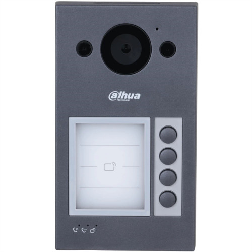 DAHUA Вызывная WIFI панель с разрешением камеры 2мп и CMOS сенсором, угол обзора по горизонтали 125°, алюминевый сплав, уровень защиты IP65, IK08. Поддержка режима 