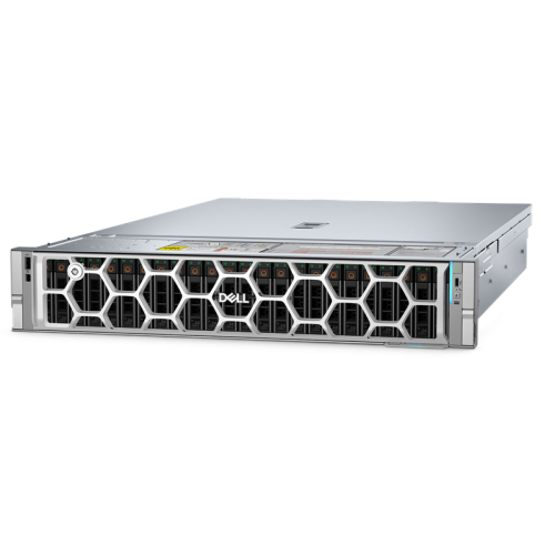 DELL PowerEdge R7725 2U/16SFF + 8NVMe/2x9175F/2x32GB/2x965I/1x480GB SATA/2x6,4TB NVMe MU/2x3200W/BR 57414 OCP/Qlogic 2772 LP/ BOSS N1 2x480GB/RC4/bezel/noTPM/IDRAC10 ENT/rails/1YWARR