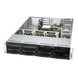 Supermicro SuperServer 2U 520P-WTR no CPU(1)Scalable/TDP 270W/ no DIMM(8)/SATARAID HDD(8)LFF/2x10GbE/2xFHHL,2xLP,M2/600W