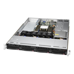 Supermicro SuperServer 1U 510P-WTR no CPU(1)3rd Gen Xeon Scalable/TDP 270W/ no DIMM(8)/SATARAID HDD(4)LFF/2x10GbE/2xFHHL,1xLP,M2/500W