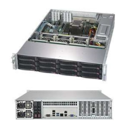 Supermicro SuperStorage 2U Server 5029P-E1CTR12L noCPU(1)2nd Gen Xeon Scalable/TDP 70-205W/ no DIMM(8)/ 3008controller HDD(12)LFF + opt. 2SFF/ 2x10Gbe/ 4xLP/ 2x800W