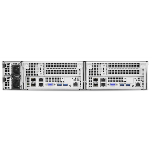 AIC Storage Server 2-NODE 2U XP1-A201PVXX noCPU(2)2nd Gen Xeon Scalable/TDP 165W/ no DIMM(16) per node/ 24x2,5''+ 2x2,5''(per node)/ 2x10GB SFP+/ 2x1GbE/ 3 x8 slots(FHHL)/2x1300W